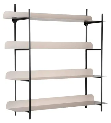 Produktbild von Present Time - Wanddekoration Reina Cuatro - Warmes Grau - 60x16x60cm