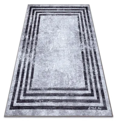 Image de Tapis lavable MIRO 51325.805 Géométrique, lignes antidérapant - gris gris 200x290 cm