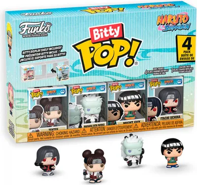 Immagine prodotto di Naruto Shippuden Bitty POP! Figure in vinile 4-pack Battaglie 2,5 cm