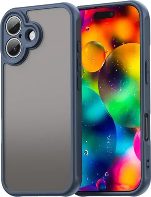 Immagine prodotto di Custodia per Apple iPhone 17 - Cover posteriore Phonesta AirFrost Semi-Trasparente - Blu opaco
