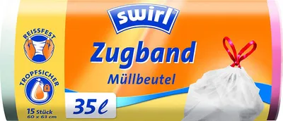 Produktbild von Swirl Zugband Müllbeutel 35L ( 11 stk./ Rolle )