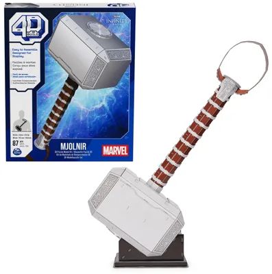Obrázek produktu pro 4D Build FDP FAP Marvel Mjolnir GML, Sada na stavění, 12 rok/roky, 87 kusů, 635 g