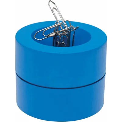 Produktbild von MAUL Klammernspender MAULpro Recycling Kunststoff Stahl Metall 7.3 x 7.3 x 6 cm blau