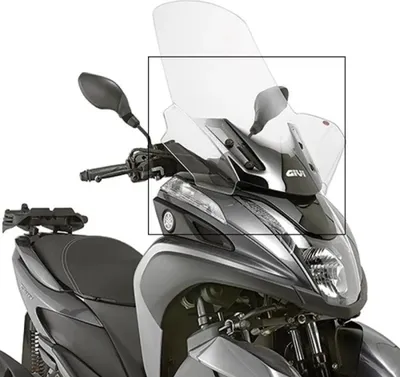 Immagine prodotto di Kit di montaggio Givi D2120KIT per parabrezza 2120DT/DTG, compatibile con MBK Tryptik 125 (2014-2017) e Yamaha Tricity 125-155 (2014-2023)