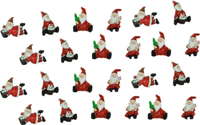 Produktbild von 24 Nikolaus Figuren im Display je 3,4 cm Weihnachten
