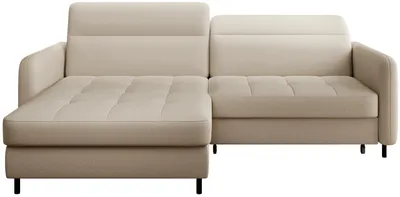 Produktbild von Elegantes Schlafsofa ZULEYKA – beige, linke Ecke
