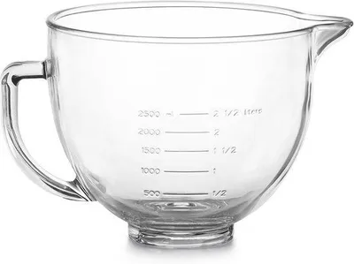 Produktbild von Rührschüssel mit Handgriff und Ausguss - Geeignet für Küchenmixer 4,5 und 5 Quart
