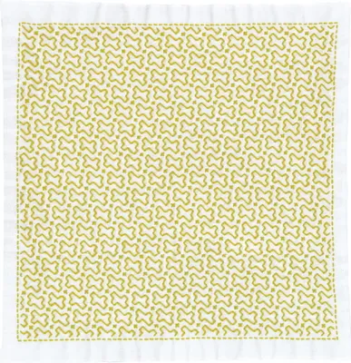 Produktbild von Olympus Hitomezashi Sashiko Stickpackung "Hana Fukin Nagashi-Jyuji", Stoff bedruckt, 34x34cm, Original aus Japan