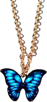 Produktbild von Madalyn Halskette Blau - Trendiger Schmuck für Damen KP27505