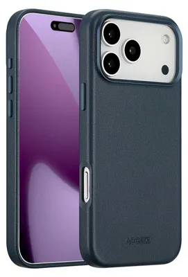 Immagine prodotto di Accezz MagSafe Backcover in pelle per Apple iPhone 17 Pro Max - Blu notte