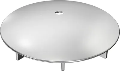 Produktbild von Duschabflussabdeckung, 112 mm Duschablaufdeckel, verchromt für Dusche und Badewanne