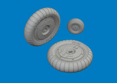 Immagine prodotto di Accessori Eduard 624008 - Ruote per Bf 109G-5/6 in scala 1:24 per Airfix - Nuovo