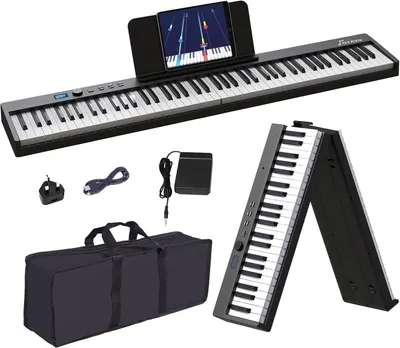 Produktbild von Faltbares 88-Tasten-Klavier – Keyboard – Digitalpiano – E-Piano – Tragbares Klavier