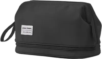Produktbild von INF Reise-Kulturbeutel - Kosmetik-Organizer aus Oxford-Gewebe Schwarz