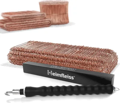Immagine prodotto di Heimfleiss® Drill + Filo di legatura per calcestruzzo 1,0 x 100 mm (500 pz.) - filo ramato con pinze per filo - filo di legatura incl. trapano a filo