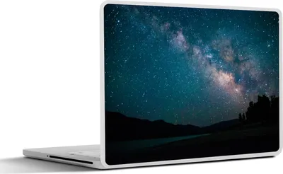 Produktbild von MuchoWow® Laptop Aufkleber Sticker Cover Sterne - Planeten - Galaxie - Jungen - Mädchen - Kinder 31x22.5 cm - Laptop-Deko