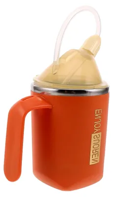 Produktbild von Edelstahl-Trinkbecher mit Antischluckfunktion, auslaufsicher für Senioren und Menschen mit Behinderungen