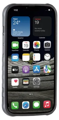Image de Topeak Étui pour téléphone portable RideCase Compatible avec Apple iPhone 13 Pro, noir gris