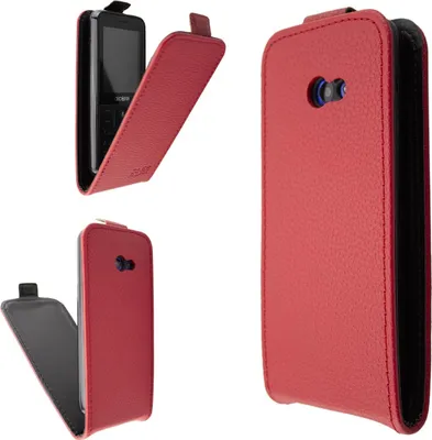 Zdjęcie produktu dla Flip Cover für Alcatel 3088 rot