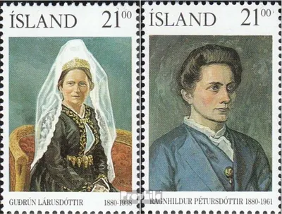 Produktbild von Briefmarken Island 1990 Mi 724-725 (kompl.Ausg.) postfrisch Isländer