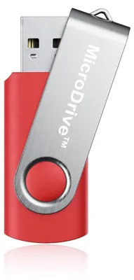 Produktbild von 16 GB USB 2.0 Stick Flash USB Drive Swivel USB Flashdrive Speicherstick Memorystick Farbe: Rot