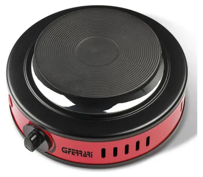 Obrázek produktu pro G3 Ferrari Furnèl, Černá, Červená, Pracovní deska, Utěsněná plotna, Litina, 1 zóna/zón, 1 zóna/zón