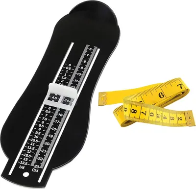 Produktbild von Frypay Fußmessgerät für Kinder & Erwachsene Präziser Schuhgrößenmesser für Damen,Herren & Kinder Schuhmessgerät zur Zentimetrix Größenbestimmung