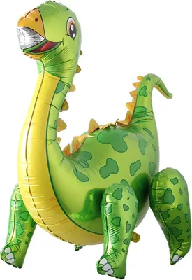 Produktbild von Folienballon 3D Dinosaurier mit beweglichen Beinen, 08 Grün ca. 57,5 x 92 cm