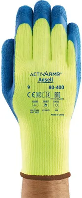 Produktbild von Kälteschutzhandschuhe ActivArmr® 80-400 Gr.10 gelb/blau EN 388,EN 511,EN 407