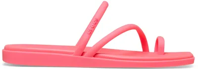 Zdjęcie produktu dla Sandały Crocs Miami z pętelką na palce, płaskie damskie sandały, kolor Guave, rozmiar 39, kolor Guave, rozmiar 39