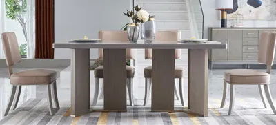 Produktbild von Designer Möbel Holz Tisch Sitz Ess Zimmer 6x Stühle 7tlg. Set Garnitur Neu