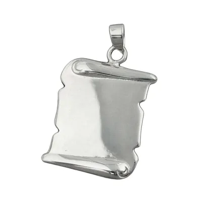 Produktbild von Anhänger Dokumentenrolle 22x15mm glänzend Silber 925 silber 22x15mm