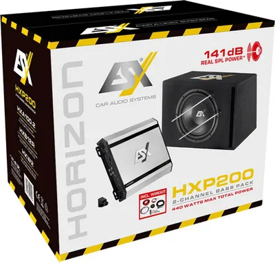 Produktbild von ESX HXP200 | 2-Kanal All-In-One Basspaket