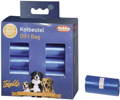 Produktbild von Nobby TidyUp Kotbeutel blau 20 Rollen á 15 Beutel
