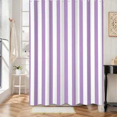 Produktbild von Vintage Gestreiftes Duschvorhang 180x200 cm