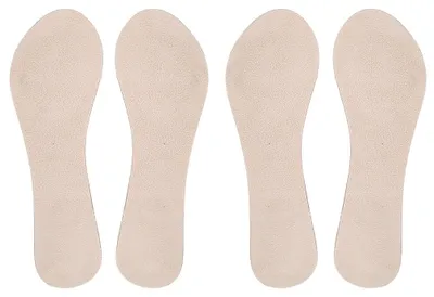 Produktbild von 2 Paar Frauen hochhackige Schuhe nicht rutschen Einlegesohlen elastische Schock Absorption Fuß Pad (Apricot)