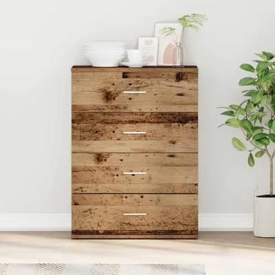 Produktbild von vidaXL Sideboard mit Schubladen Altholz 60 x 39 x 80 cm Holzwerkstoff