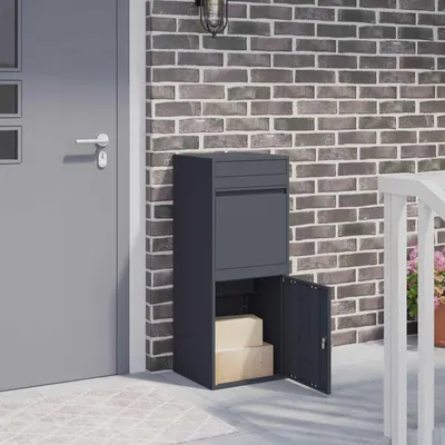 Produktbild von Möbel Paketdrop-Box mit Speicher Anthrazit 47,5 x 38 x 59 cm Stahl - Briefkästen &61360