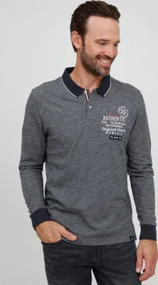 Produktbild von FQ1924 FQPeder Herren Longsleeve Langarmshirt Shirt mit Polo-Kragen aus 100% Baumwolle