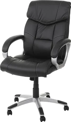Obrázek produktu pro Kancelářská židle HWC-A71, manažerská otočná židle, Imitace kůže  černá