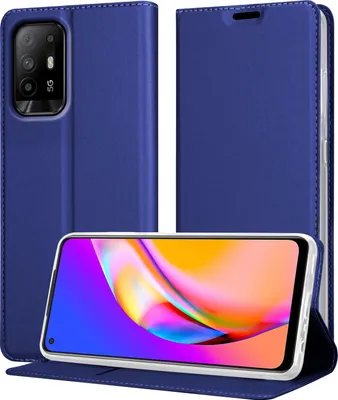 Obrázek produktu pro Cadorabo Pouzdro na mobilní telefon pro Oppo A94 5G Protective Case in Blue Cover Case Booklet