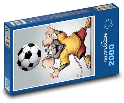 Produktbild von martinpuzzle - Puzzle 2000 Teile - Fußballmaus