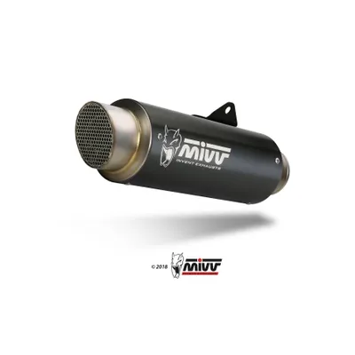 Produktbild von Mivv SPORT Schalldämpfer GPpro Komplettanlage 2x1 Steel Black für YAMAHA MT-07 BJ 2014 >