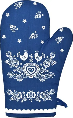 Produktbild von Küchentuch Folk blau 1 Stück 18x28 cm