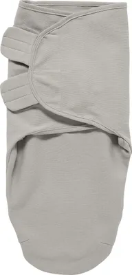 Produktbild von Meyco Baby Uni Pucksack, Erstausstattung Neugeborene (Pucktuch für Babys ab 0-3 Monaten, weicher Schlafkomfort, 100% Baumwolle, atmungsaktiv, Einschlafhilfe), Grau