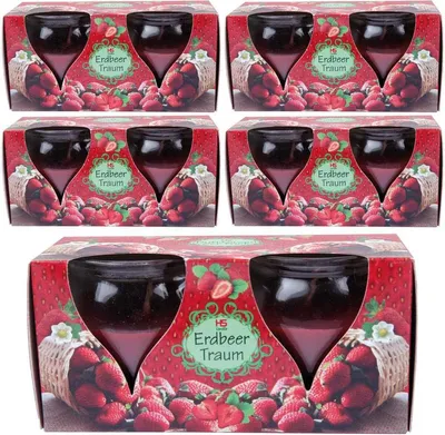 Image de Bougies parfumées Creation, paquet de 10, Rêve de fraise