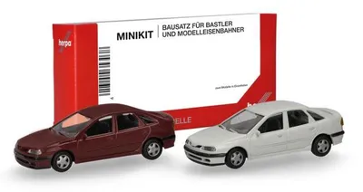 Produktbild von Herpa MiniKit 014113 - 1/87 Renault Laguna Sienarot und Arktisweiß, 2 Stück Neu