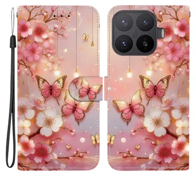 Obrázek produktu pro Obal na mobil Xiaomi 17T, knížkový typ, umělá kůže, skládací, s kapsou na karty, s motivem/vzor: 8