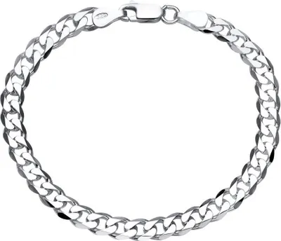 Produktbild von JEWLIX Panzerarmband 925 Silber 6mm Herrenarmband PA0060 (Länge: 21cm)
