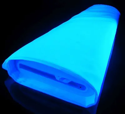 Produktbild von 1lfm PSYWORK Schwarzlicht Stoff Burlinton Weiß